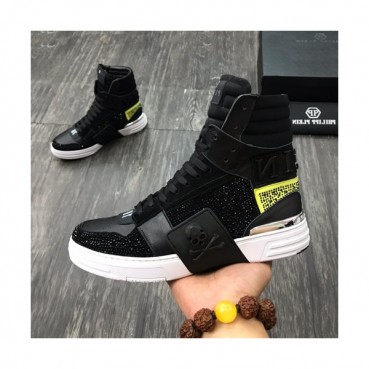 Philipp plein 2019 Mens Leather Sneakers  - 필립플레인 2019 남성용 레더 스니커즈 PPS0015,Size(240 