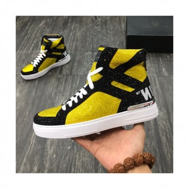 Philipp plein 2019 Mens Leather Sneakers  - 필립플레인 2019 남성용 레더 스니커즈 PPS0009,Size(240 