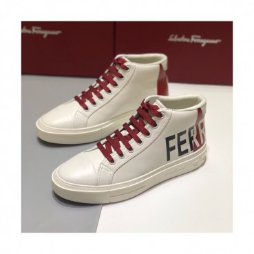 Ferragamo 2019 Mens Leather Sneakers - 페라가모 2019 남성용 레더 스니커즈, FGMS0053,Size(245 