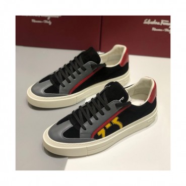 Ferragamo 2019 Mens Leather Sneakers - 페라가모 2019 남성용 레더 스니커즈, FGMS0050,Size(245 