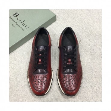 Berluti 2019 Mens Leather Sneakers -  벨루티 2019 남성용 레더 스니커즈 BERTS0010.Size(245 