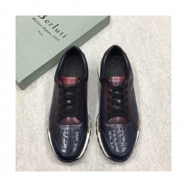 Berluti 2019 Mens Leather Sneakers -  벨루티 2019 남성용 레더 스니커즈 BERTS0009.Size(245 