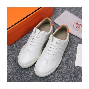 Hermes 2019 Mm / Wm Leather Sneakers - 에르메스 2019 남여공용 레더 스니커즈 HERS0143.Size(225 