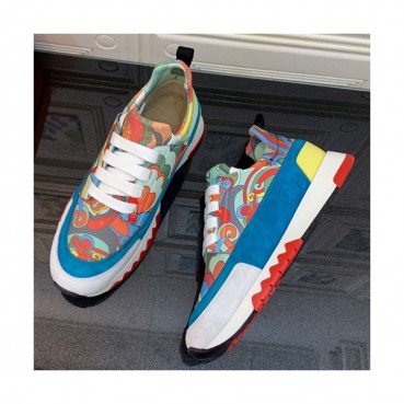 Hermes 2019 Ladies Canvas & Leather Sneakers - 에르메스 2019 여성용 캔버스&레더 스니커즈 HERS0142.Size(225 