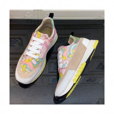Hermes 2019 Ladies Canvas & Leather Sneakers - 에르메스 2019 여성용 캔버스&레더 스니커즈 HERS0141.Size(225 