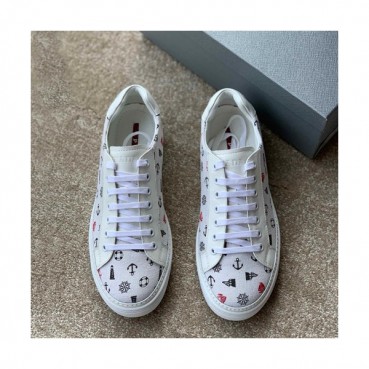 Prada 2019 Mens Leather & Canvas Sneakers - 프라다 2019 남성용 레더&캔버스 스니커즈 PRAS0112,Size(245 