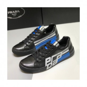 Prada 2019 Mens Leather Sneakers - 프라다 2019 남성용 레더 스니커즈 PRAS0096,Size(245 