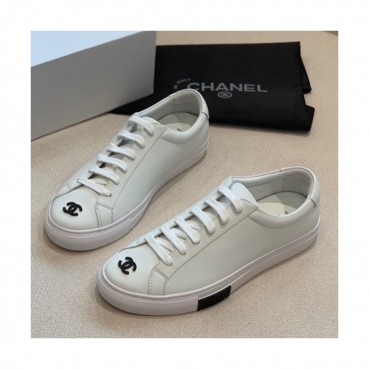 Chanel 2019 Ladies Leather Sneakers - 샤넬 2019 여성용 레더 스니커즈 CHAS0274.Size(225 
