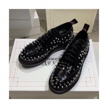Alexander McQueen 2019 Ladies Leather Sneakers - 알렉산더맥퀸 2019 여성용 레더 스니커즈 AMQS0034.Size(225 