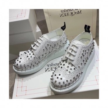 Alexander McQueen 2019 Ladies Leather Sneakers - 알렉산더맥퀸 2019 여성용 레더 스니커즈 AMQS0033.Size(225 