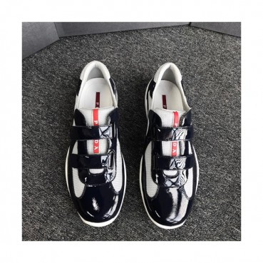 Prada 2019 Mens Leather Sneakers - 프라다 2019 남성용 레더 스니커즈 PRAS0086,Size(245 