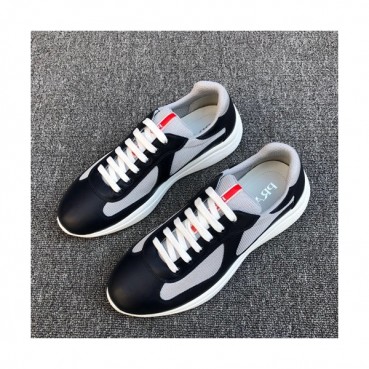 Prada 2019 Mens Leather Sneakers - 프라다 2019 남성용 레더 스니커즈 PRAS0083,Size(250 