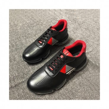 Prada 2019 Mens Leather Sneakers - 프라다 2019 남성용 레더 스니커즈 PRAS0081,Size(245 