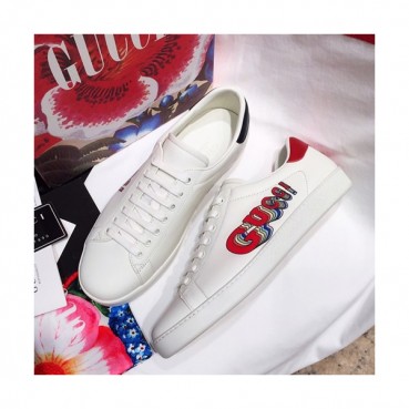 Gucci 2019 Mm/Wm Leather Sneakers - 구찌 2019 남여공용 레더 스니커즈 GUCS0163,Size(225 