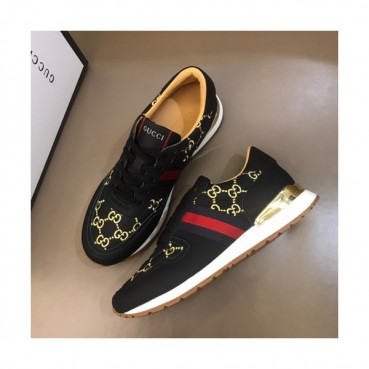 Gucci 2019 Mens Leather Sneakers - 구찌 2019 남성용 레더 스니커즈 GUCS0159,Size(240 