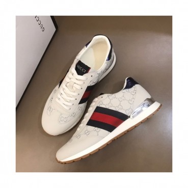 Gucci 2019 Mens Leather Sneakers - 구찌 2019 남성용 레더 스니커즈 GUCS0158,Size(240 