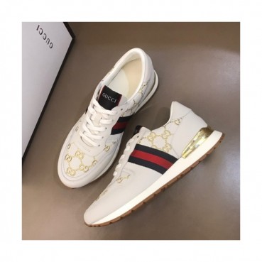 Gucci 2019 Mens Leather Sneakers - 구찌 2019 남성용 레더 스니커즈 GUCS0155,Size(240 