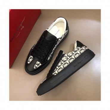Ferragamo 2019 Mens Leather Sneakers - 페라가모 2019 남성용 레더 스니커즈, FGMS0041,Size(240 
