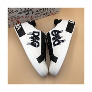 Dolce&Gabbana 2019 Mens Leather Sneakers  - 돌체앤가바나 2019 남성용 레더 스니커즈 DGS0032,Size(240 