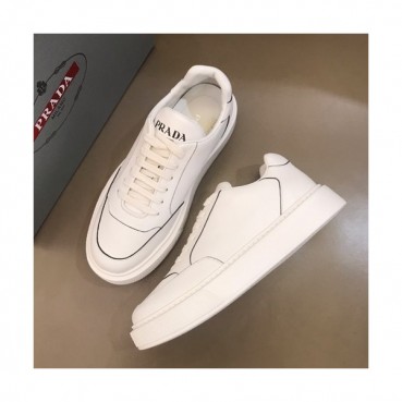 Prada 2019 Mens Leather Sneakers - 프라다 2019 남성용 레더 스니커즈 PRAS0061,Size(240 