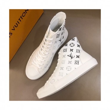 Louis vuitton 2019 Mens Leather Sneakers  - 루이비통 2019 남성용 레더 스니커즈 LOUS0111,Size(240 