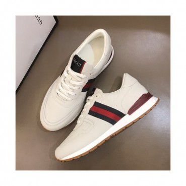 Gucci 2019 Mens Leather Sneakers - 구찌 2019 남성용 레더 스니커즈 GUCS0132,Size(240 