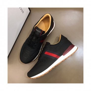 Gucci 2019 Mens Leather Sneakers - 구찌 2019 남성용 레더 스니커즈 GUCS0131,Size(240 