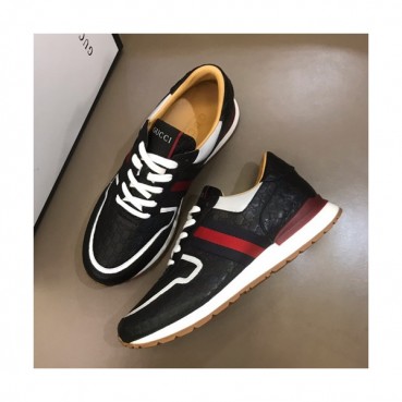 Gucci 2019 Mens Leather Sneakers - 구찌 2019 남성용 레더 스니커즈 GUCS0129,Size(240 