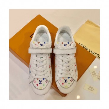 Louis Vuitton 2019 Ladies Leather Sneakers - 루이비통 2019 여성용 레더 스니커즈 LOUS0032.Size(225 