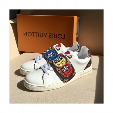 Louis Vuitton 2019 Ladies Leather Sneakers - 루이비통 2019 여성용 레더 스니커즈 LOUS0012.Size(225 
