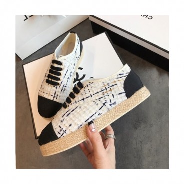 Chanel 2019 Ladies Tweed Sneakers - 샤넬 2019 여성용 트위드 스니커즈 CHAS0048.Size(225 