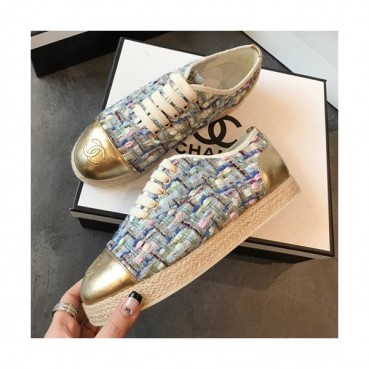Chanel 2019 Ladies Tweed Sneakers - 샤넬 2019 여성용 트위드 스니커즈 CHAS0047.Size(225 