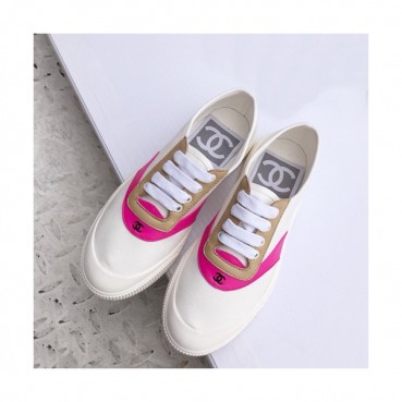 Chanel 2019 Ladies Canvas Sneakers - 샤넬 2019 여성용 캔버스 스니커즈 CHAS0022.Size(225 