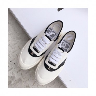 Chanel 2019 Ladies Canvas Sneakers - 샤넬 2019 여성용 캔버스 스니커즈 CHAS0021.Size(225 