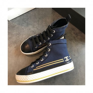 Chanel 2019 Mm / Wm Canvas Sneakers - 샤넬 2019 남여공용 캔버스 스니커즈 CHAS0020.Size(225 
