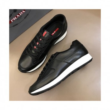 Prada 2019 Mens Business Logo Leather Sneakers - 프라다 남성 비지니스 로고 레더 스니커즈 Pra0669x.Size(240 