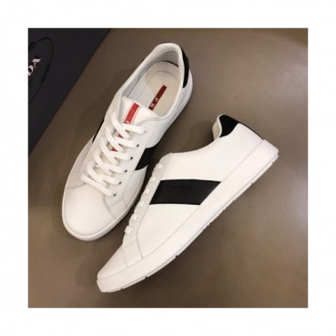 Prada 2019 Mens Business Logo Leather Sneakers - 프라다 남성 비지니스 로고 레더 스니커즈 Pra0665x.Size(240 