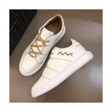 Ermenegildo Zegna  2019 Mens Logo Leather Sneakers - 에르메넬질도 제냐 남성 로고 레더 스니커즈 Zeg0102x.Size(240 