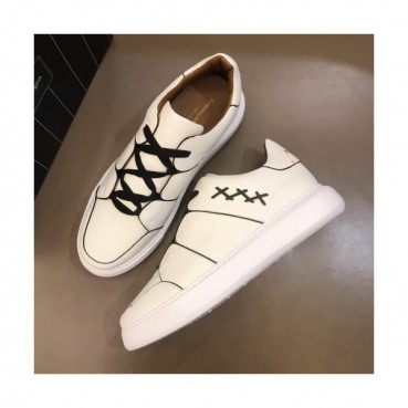 Ermenegildo Zegna  2019 Mens Logo Leather Sneakers - 에르메넬질도 제냐 남성 로고 레더 스니커즈 Zeg0101x.Size(240 