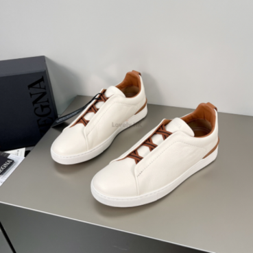 에르메네질도 제냐 남성 트리플 스티치 스니커즈 - Ermenegildo Zegna Mens Triple Stitcht Sneakers 