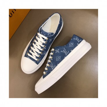 Louis Vuitton 2019 Mm/Wm Signature Logo Denim Sneakers  - 루이비통 남자 시그니처 로고 데님 스니커즈 Lou0947x.Size(225 