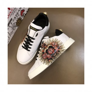 [커스텀급]Dolce&Gabbana 2019 Mens Graffity Pearl Leather Sneakers - 돌체앤가바나 2019 남성 그래피티 진주 레더 스니커즈 Dol0221x.Size(240 