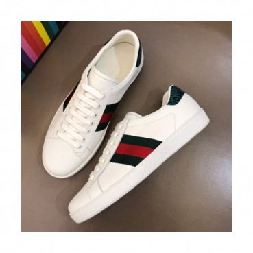Gucci 2019 Mm/Wm Ace Leather Sneakers - 구찌 남자 에이스 레더 스니커즈 Guc01183x.Size(225 