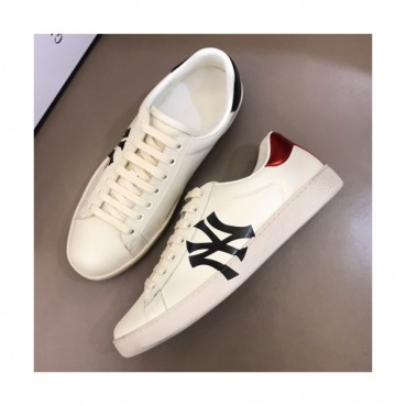 Gucci 2019 Mens Yankees Logo Leather Sneakers - 구찌 남성 양키스 로고 레더 스니커즈 Guc01160x.Size(240 