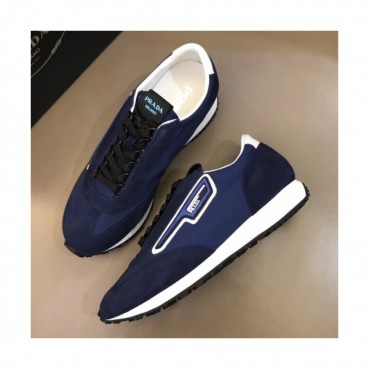 Prada 2019 Mm/Wm Casual Logo Leather Sneakers - 프라다 남자 캐쥬얼 로고 레더 스니커즈 Pra0608x.Size(225 