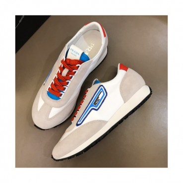 Prada 2019 Mm/Wm Casual Logo Leather Sneakers - 프라다 남자 캐쥬얼 로고 레더 스니커즈 Pra0607x.Size(225 