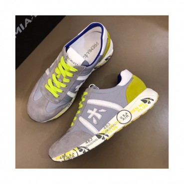 Premiata 2019 Mens Initial Logo Cajual Suede Sneakers  - 프리미아타 남성 이니셜 로고 캐쥬얼 스웨이드 스니커즈 Prem008x.Size(240 