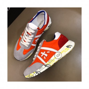 Premiata 2019 Mens Initial Logo Cajual Suede Sneakers  - 프리미아타 남성 이니셜 로고 캐쥬얼 스웨이드 스니커즈 Prem007x.Size(240 