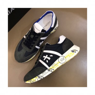 Premiata 2019 Mens Initial Logo Cajual Suede Sneakers  - 프리미아타 남성 이니셜 로고 캐쥬얼 스웨이드 스니커즈 Prem006x.Size(240 