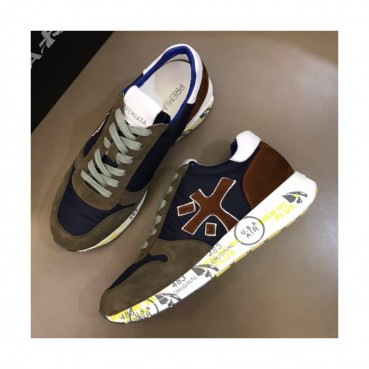 Premiata 2019 Mens Initial Logo Cajual Suede Sneakers  - 프리미아타 남성 이니셜 로고 캐쥬얼 스웨이드 스니커즈 Prem004x.Size(240 